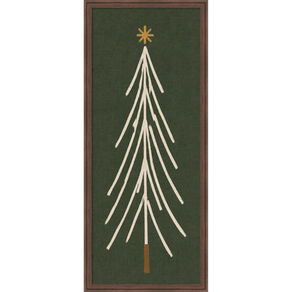Kate and Laurel Framed Fabric Pinboard Minimalist Tree Panel