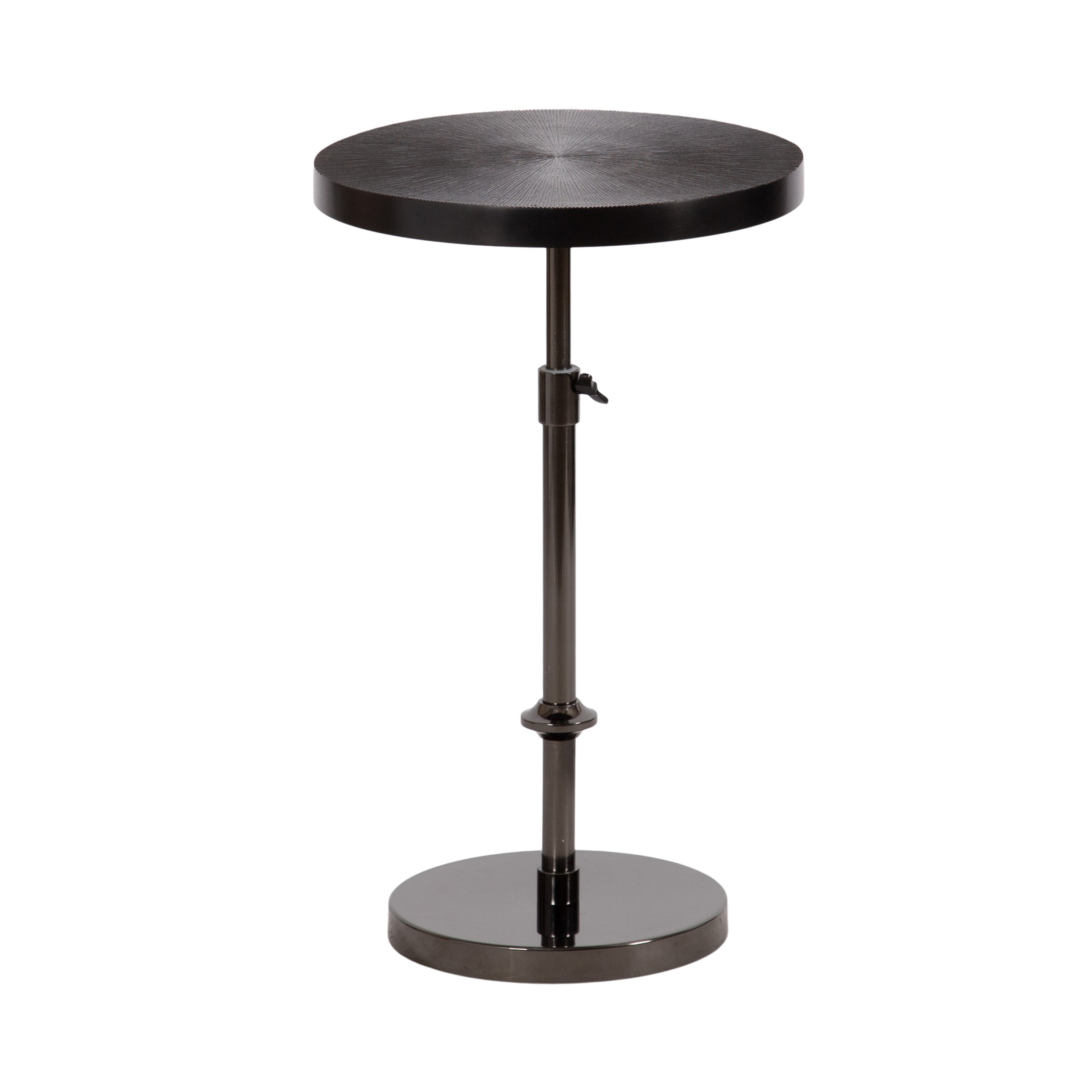 Engles Adjustable Embossed Metal Table and Plant Stand