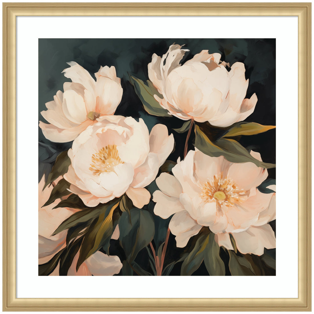 Framed Art Beautiful Painterly Floral Bouquets 2 by The Creative Bunch Studio