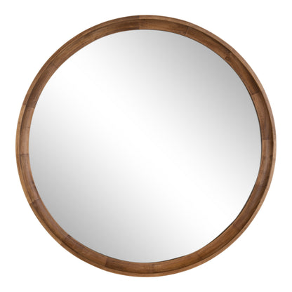 Hatherleigh Round Wood Wall Mirror