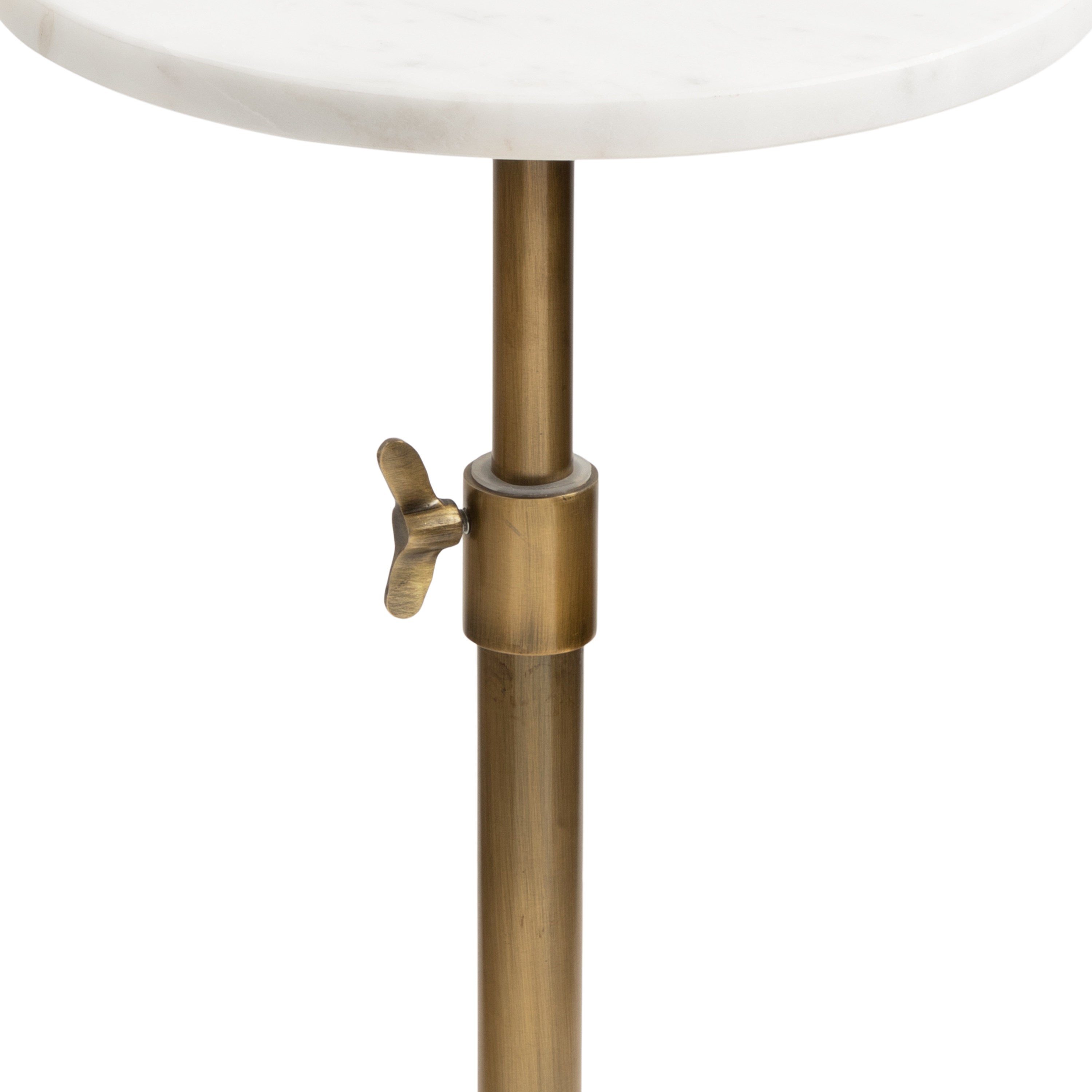 Engles Adjustable Marble Table and Plant Stand
