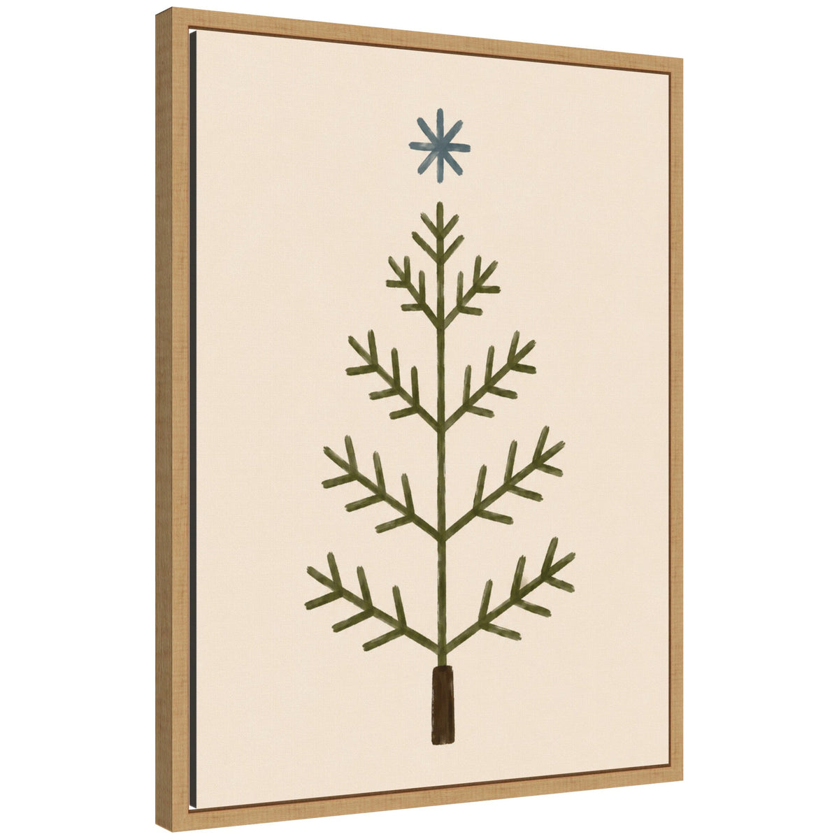 Scandinavian Tree by Laura Moss Framed Canvas Wall Art Print