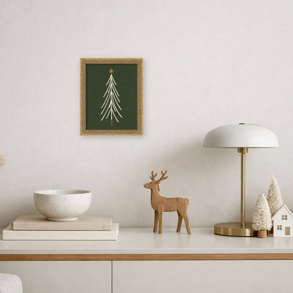 Minimalist Tree by Laura Moss Framed Mounted Canvas Wall Art Print