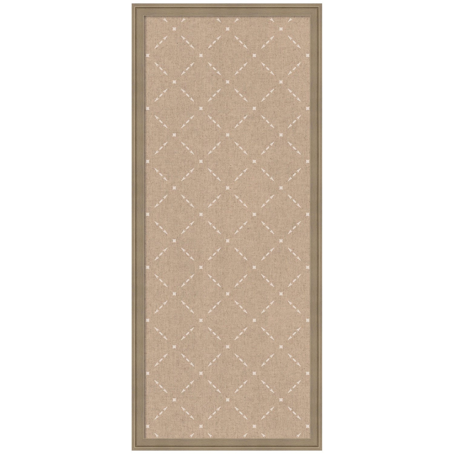 Pinboard Beige Lattice Pattern