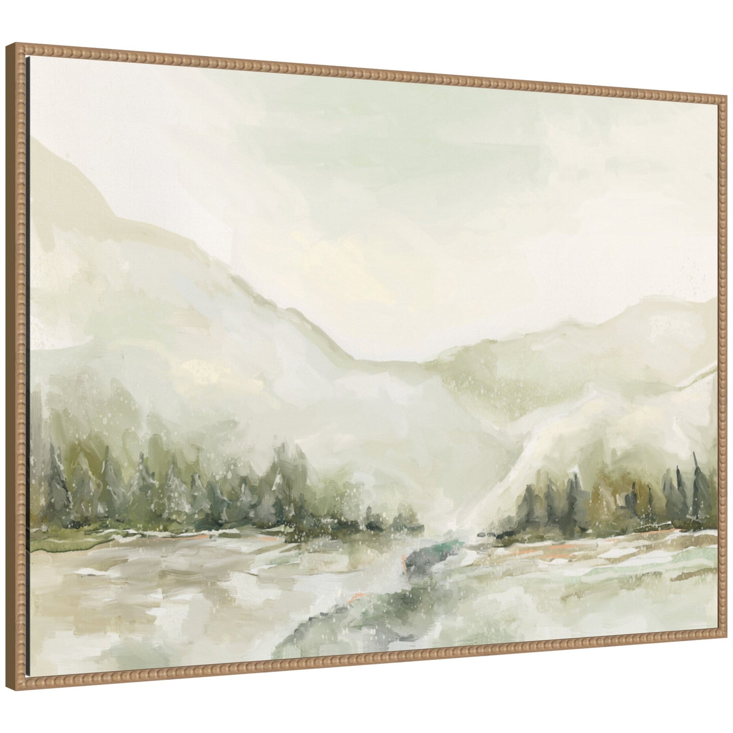 Sylvie Winter Landscape 6 Framed Canvas by Annie Quigley