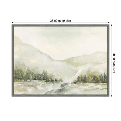 Sylvie Winter Landscape 6 Framed Canvas by Annie Quigley