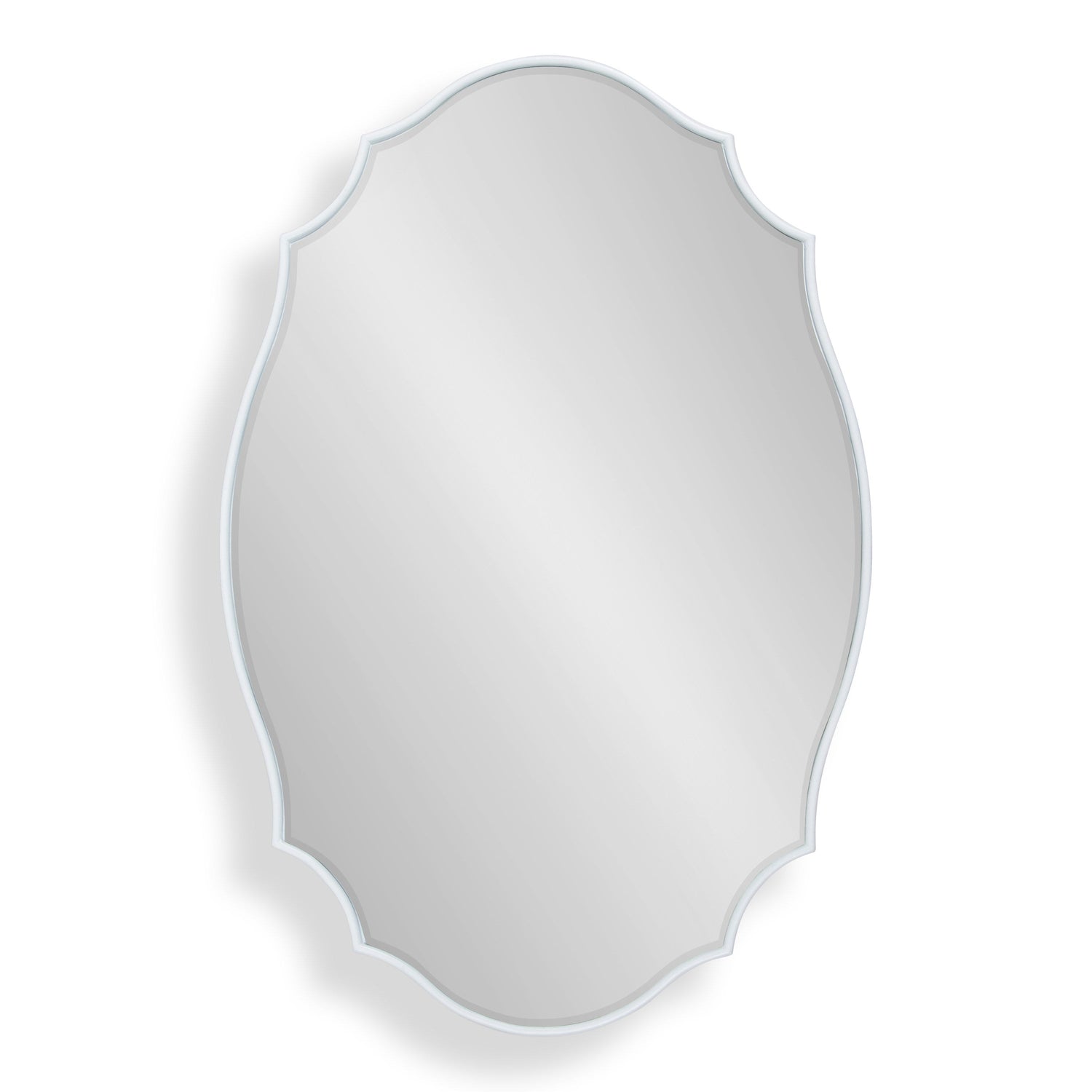 Leanna Scalloped Oval Wall Mirror