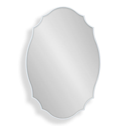 Leanna Scalloped Oval Wall Mirror
