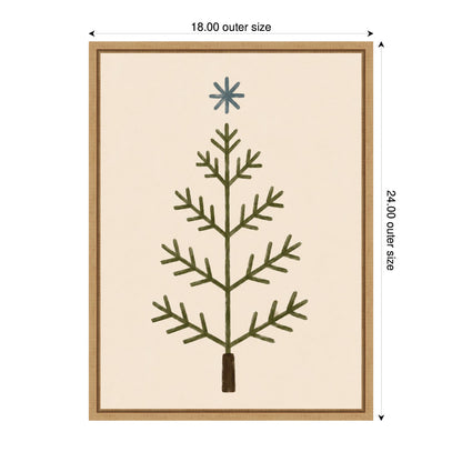 Scandinavian Tree by Laura Moss Framed Canvas Wall Art Print