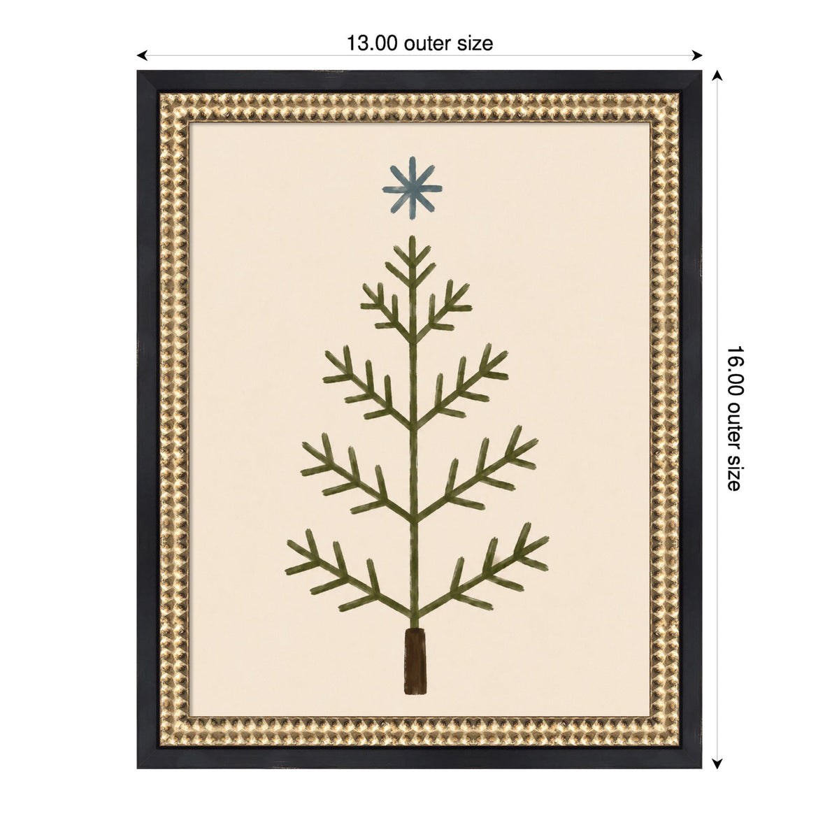 Scandinavian Tree by Laura Moss Framed Mounted Canvas Wall Art Print