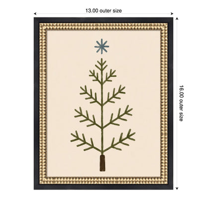 Scandinavian Tree by Laura Moss Framed Mounted Canvas Wall Art Print