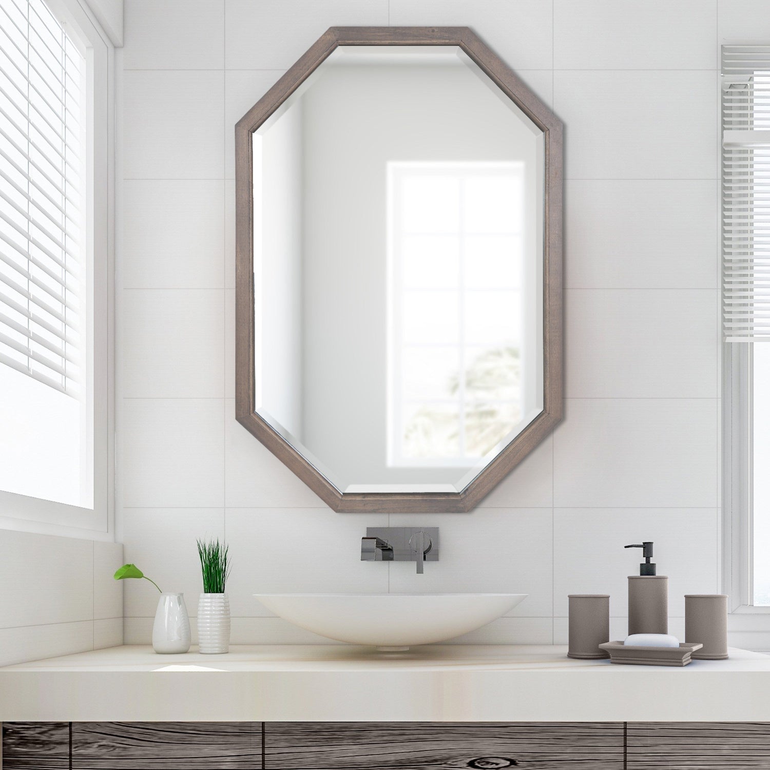Hogan Framed Octagon Wall Mirror
