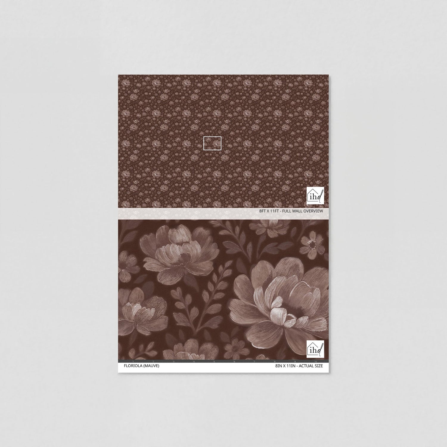 Floriola (Mauve) Wallpaper
