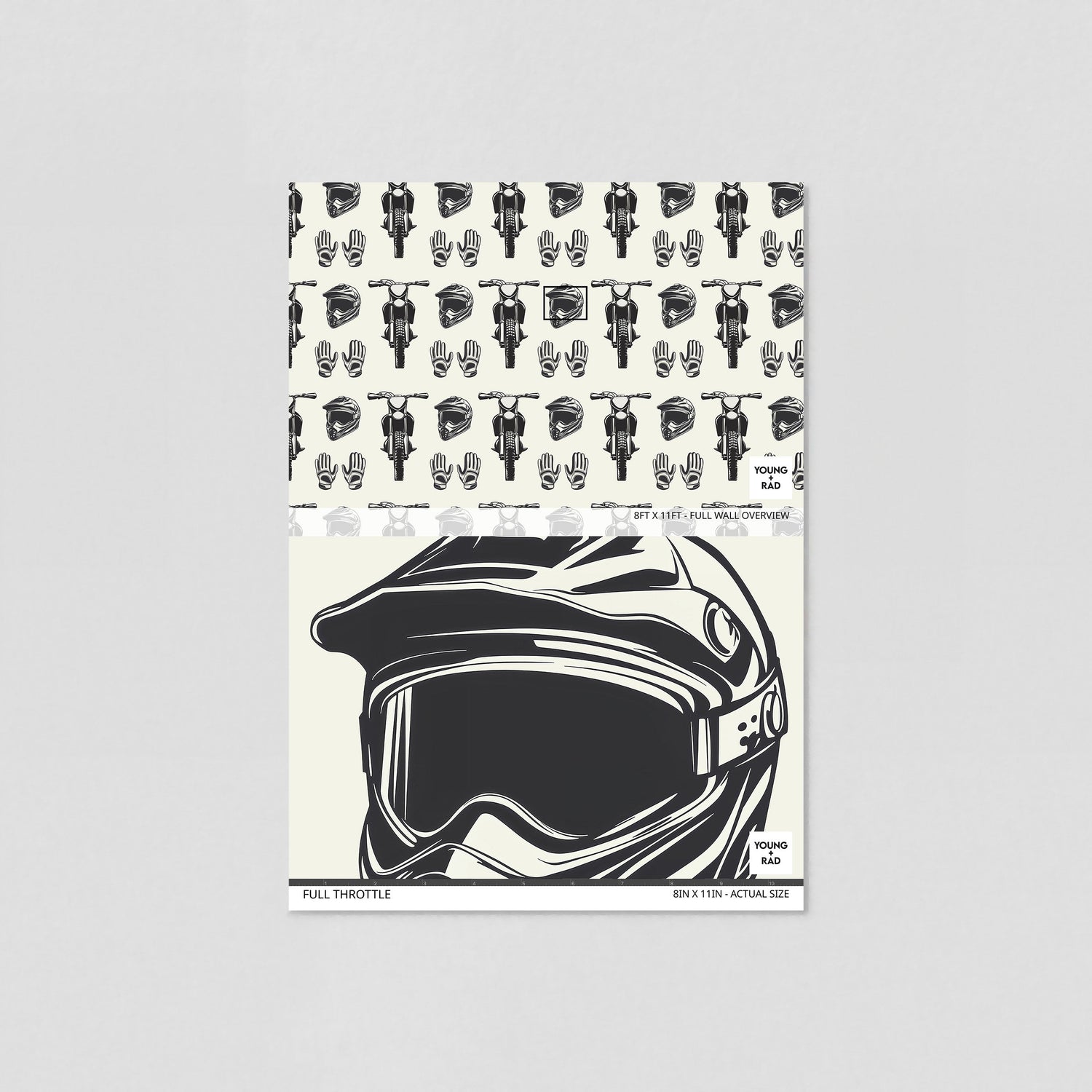 Full Throttle Wallpaper - 10 FT H X 12.5 FT W LUXE