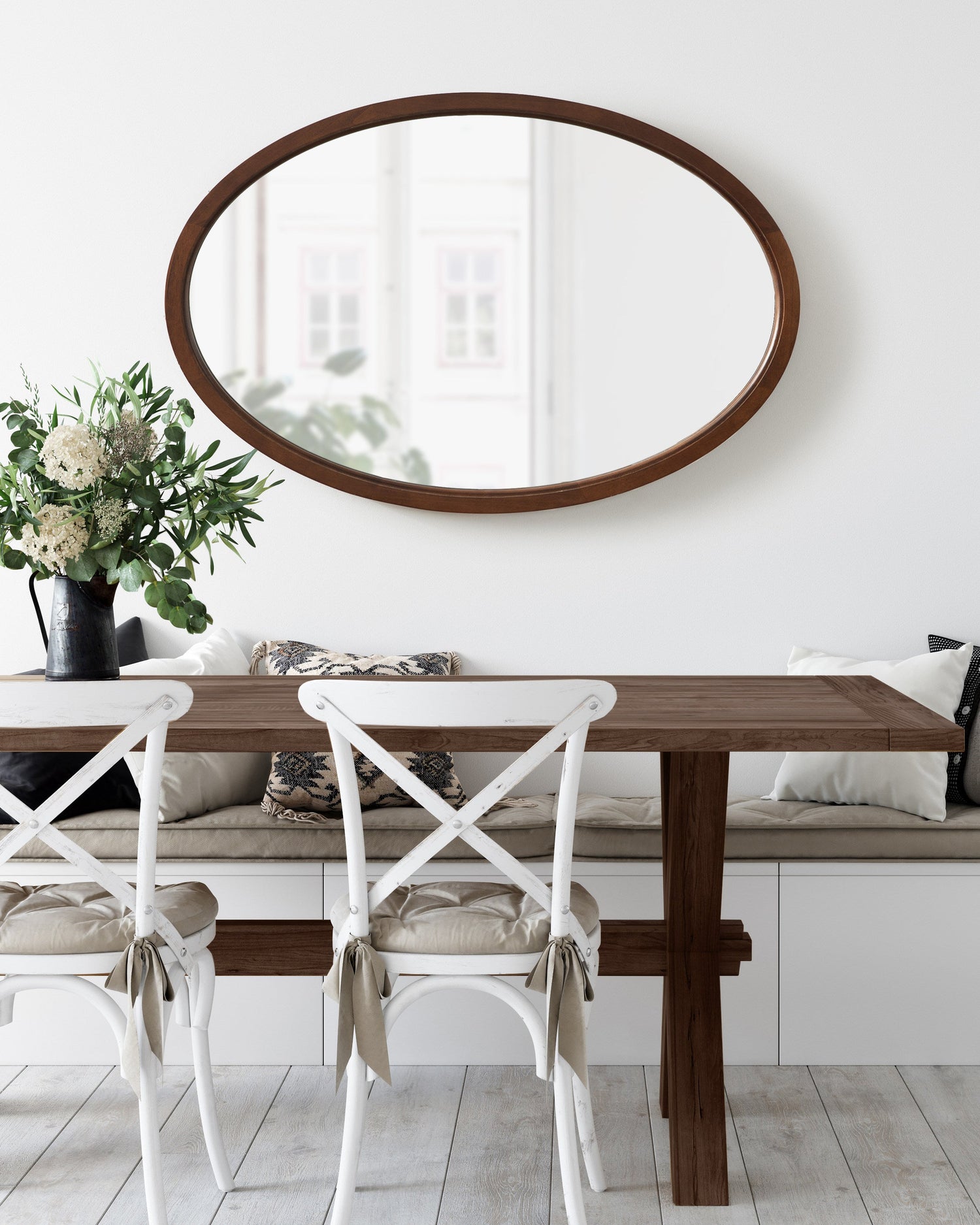 Hogan Oval Framed Mirror