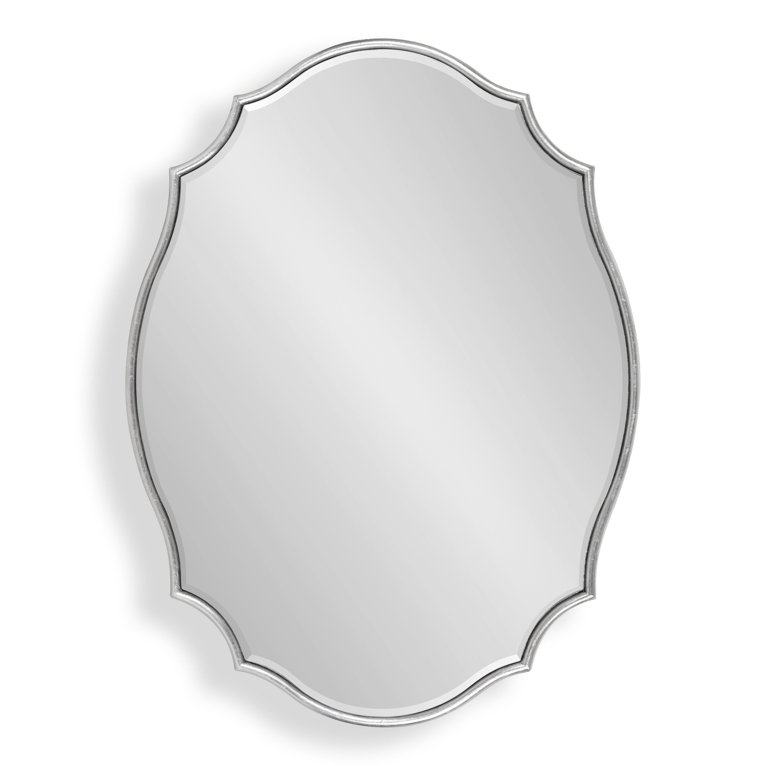 Leanna Scalloped Oval Wall Mirror