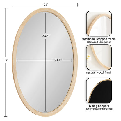 Hogan Oval Framed Mirror