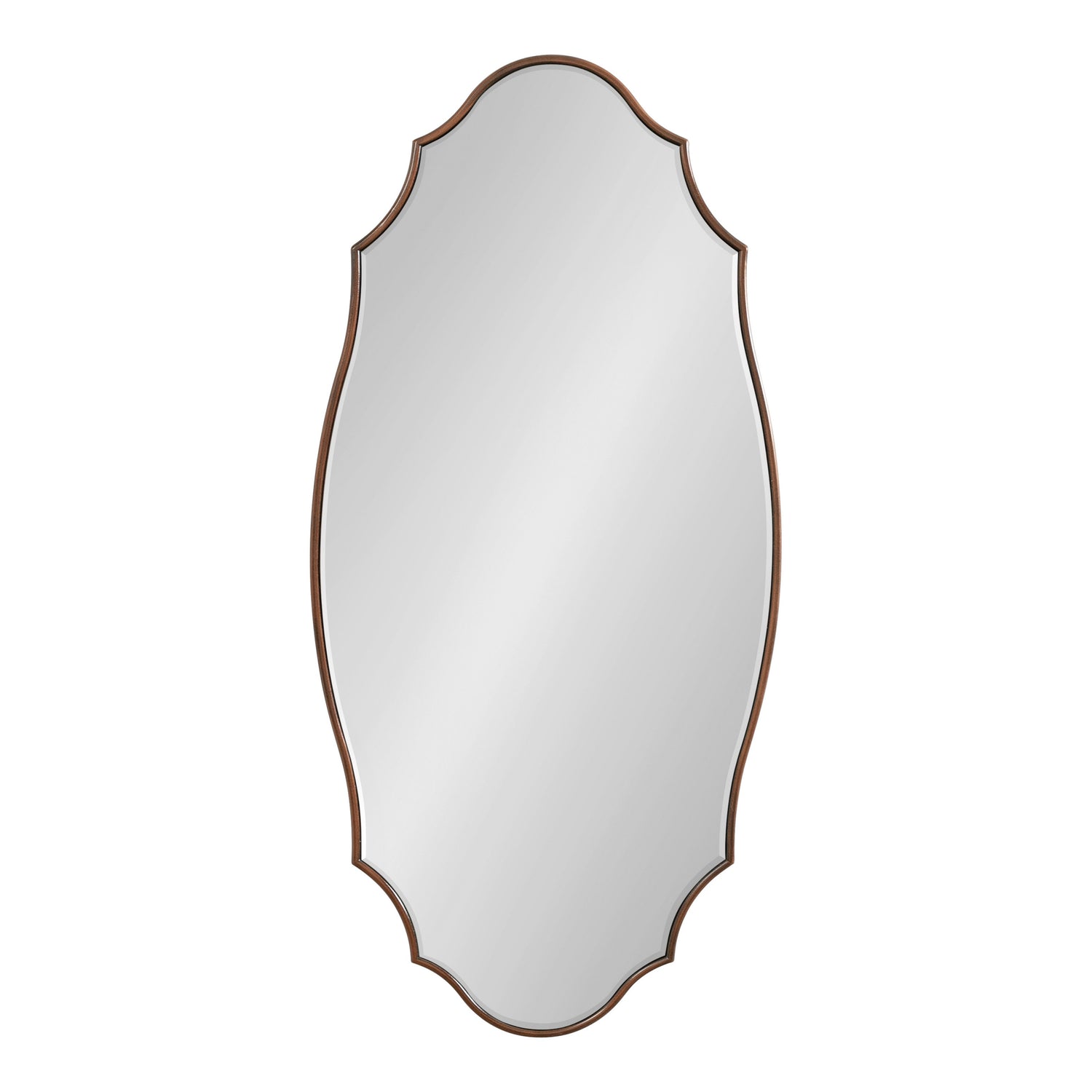 Leanna Scalloped Oval Wall Mirror