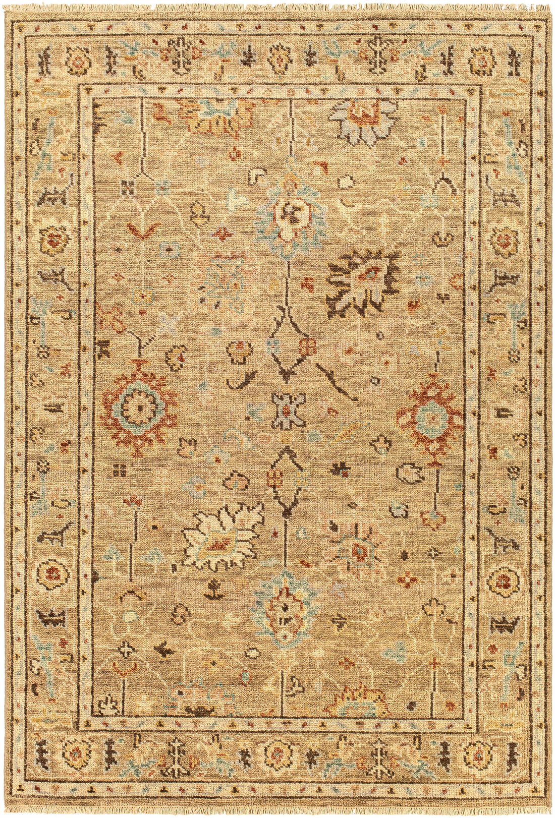 Gammad Hand Knotted Wool Area Rug - Clearance