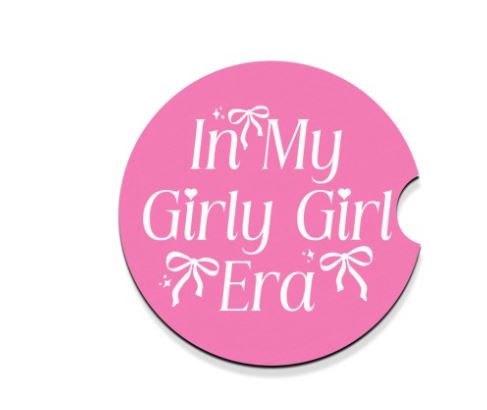 Girly Girl Era Car Coaster Set