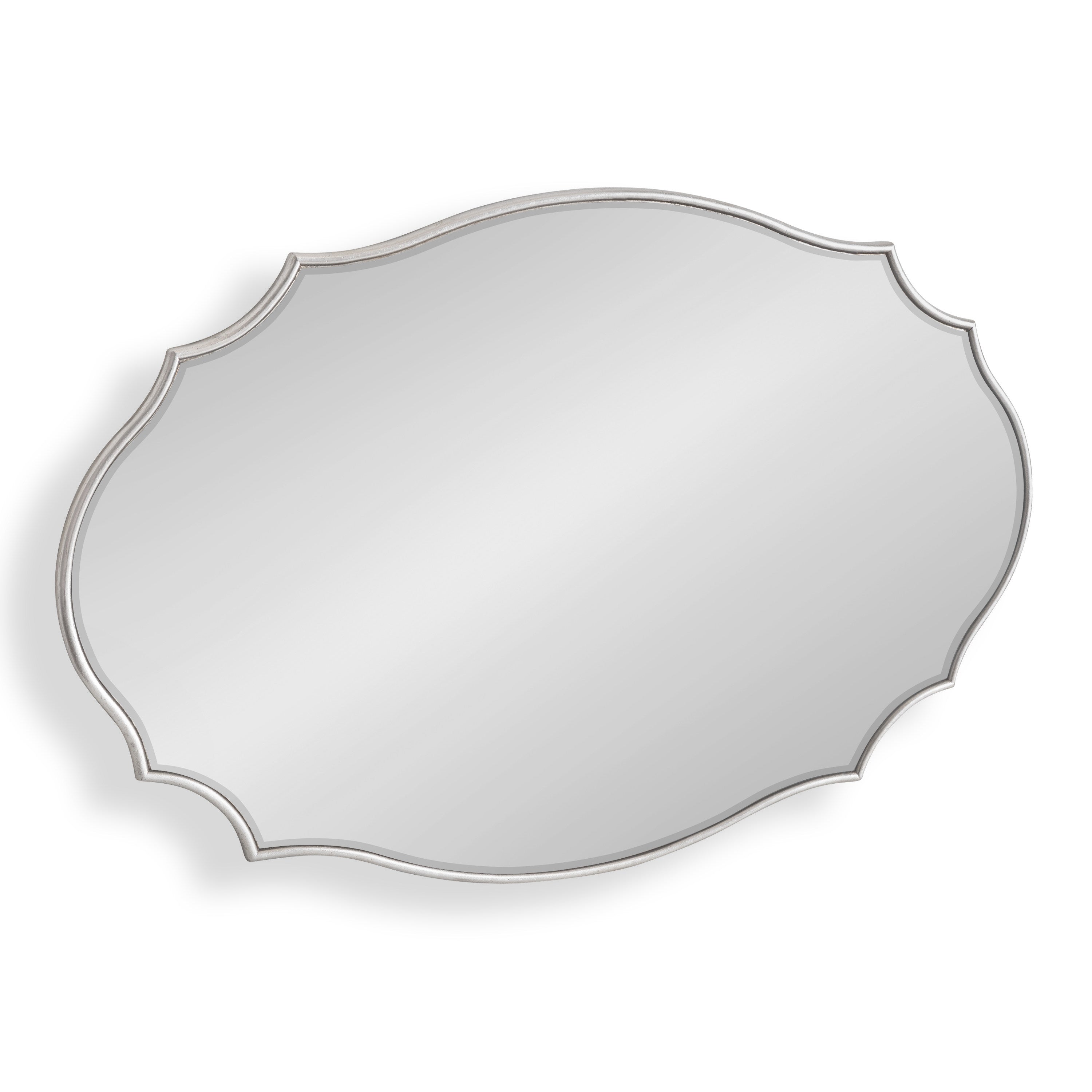 Leanna Scalloped Oval Wall Mirror