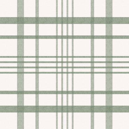 Ashford Plaid (Green) Wallpaper
