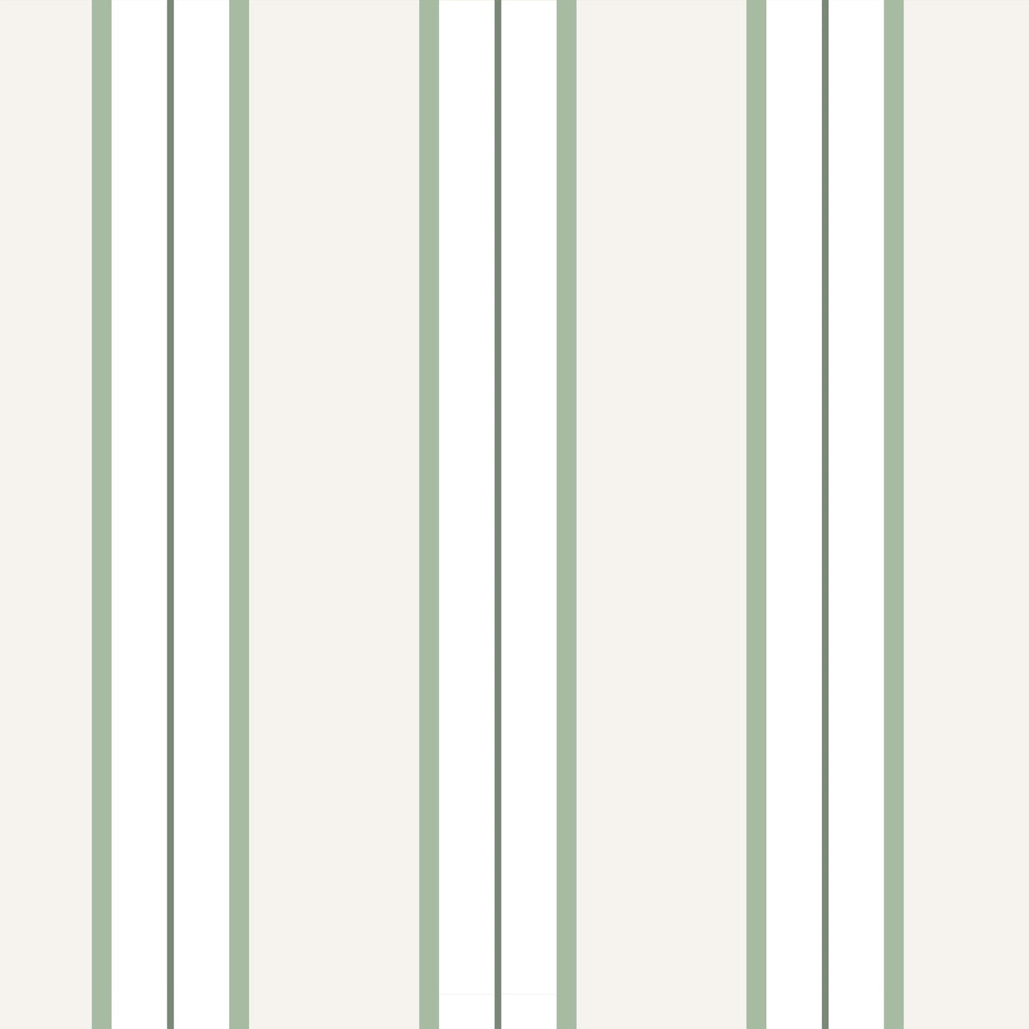 Montclair Stripes (Green) Wallpaper