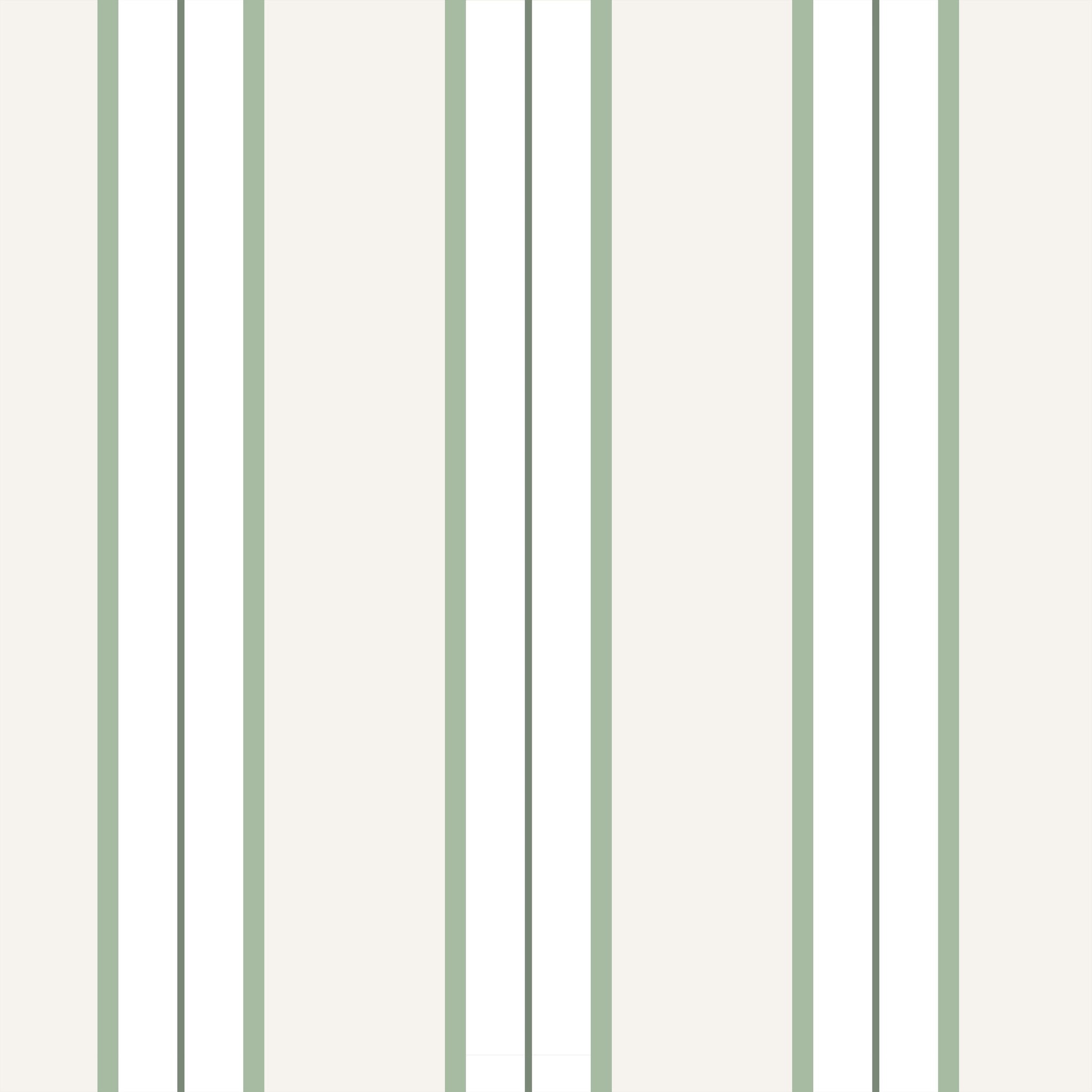 Montclair Stripes (Green) Wallpaper