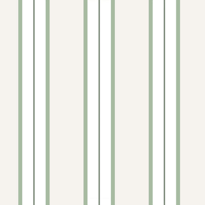 Montclair Stripes (Green) Wallpaper