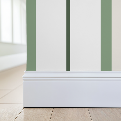 Montclair Stripes (Green) Wallpaper