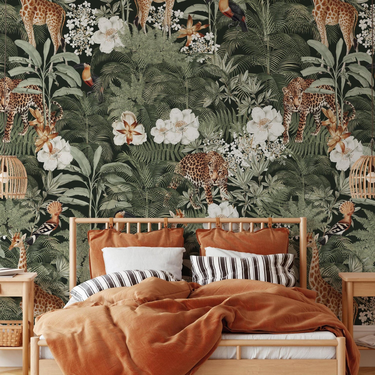 Tanzania (Green) Wallpaper -  6 FT H X 20.5 FT W LUXE