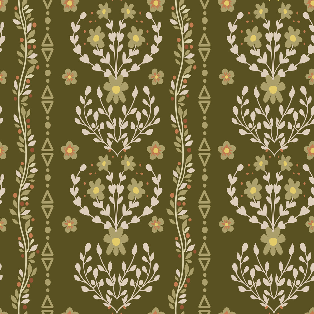 Beacon Meadow (Green) Wallpaper - 8 FT H X 17.4 FT W LUXE P&amp;S
