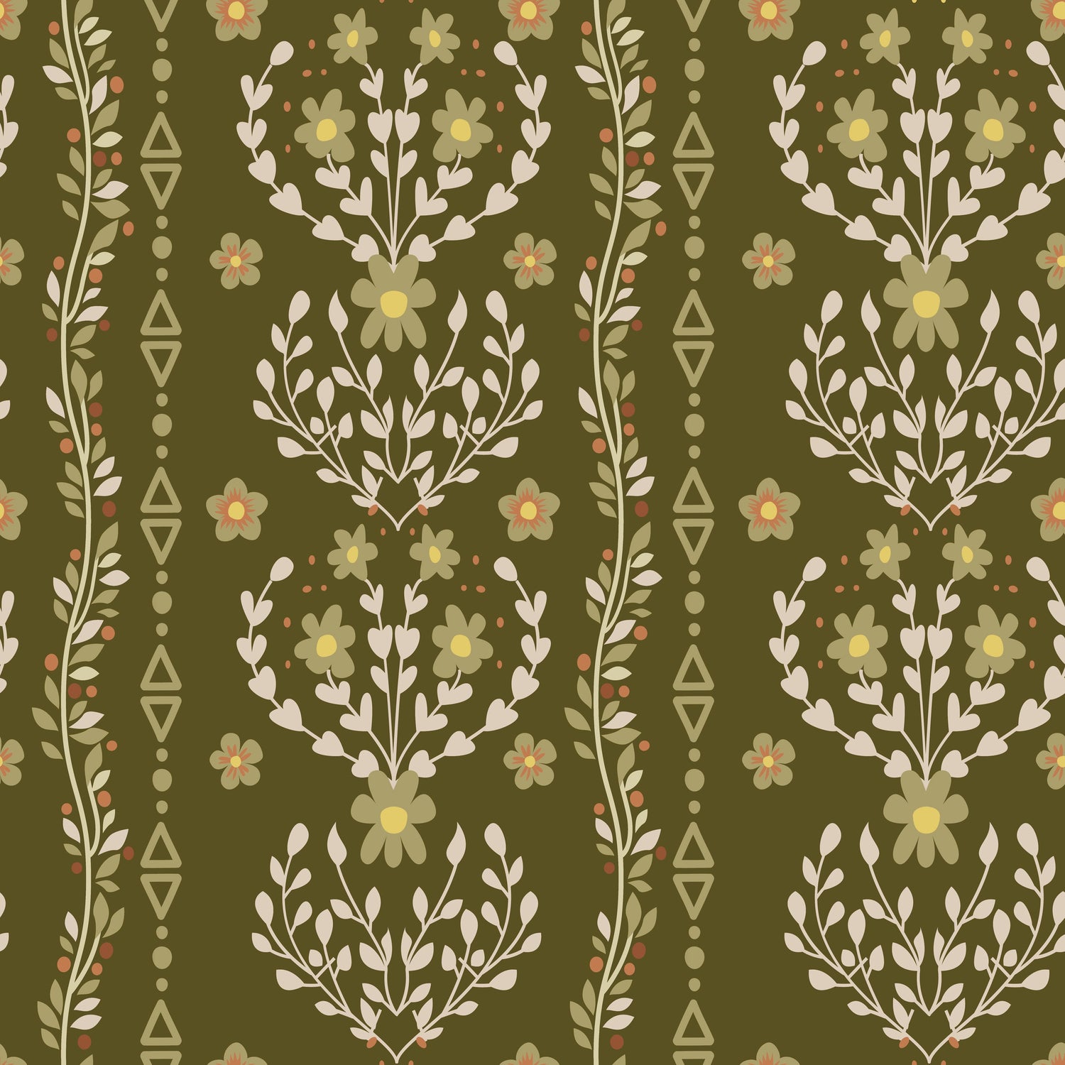 Beacon Meadow (Green) Wallpaper - 8 FT H X 17.4 FT W LUXE P&amp;S