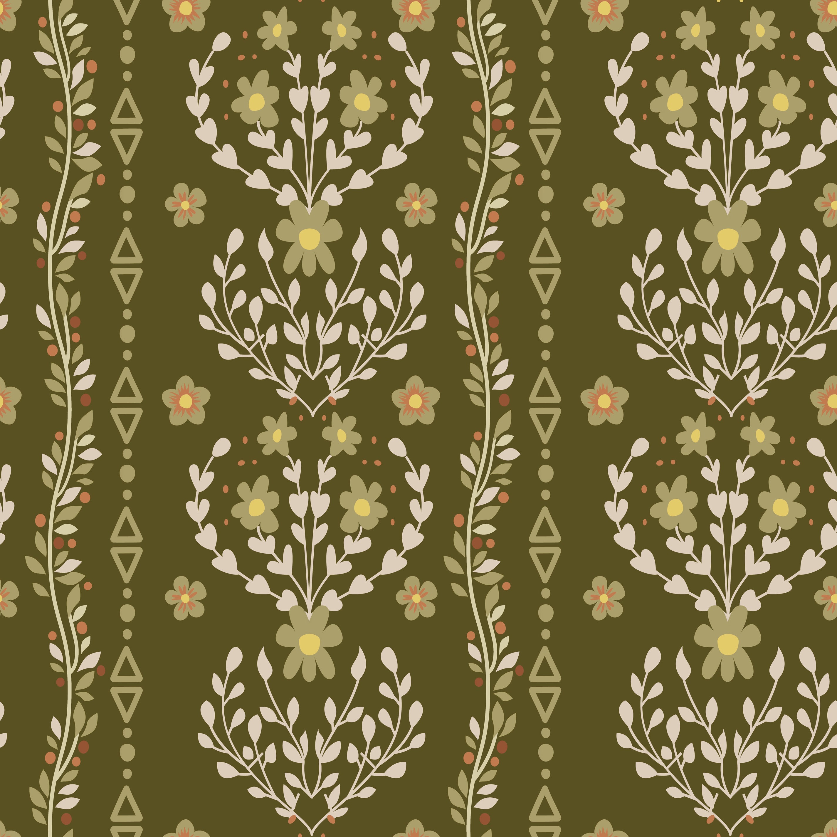 Beacon Meadow (Green) Wallpaper - 8 FT H X 17.4 FT W LUXE P&amp;S
