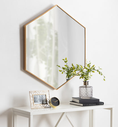 Rhodes Framed Hexagon Wall Mirror