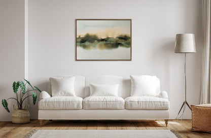 Sylvie Tranquil Meadows Framed Canvas by Amy Lighthall