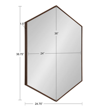 Rhodes Framed Hexagon Wall Mirror