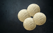 Hammered Brass Coasters