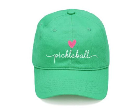 Heart Pickleball Kelly Green Cap