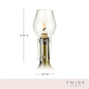 Glass Hurricane Bottle Lamp