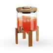 Modern Manor Wood & Glass Drink Dispenser