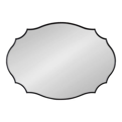 Leanna Scalloped Oval Wall Mirror