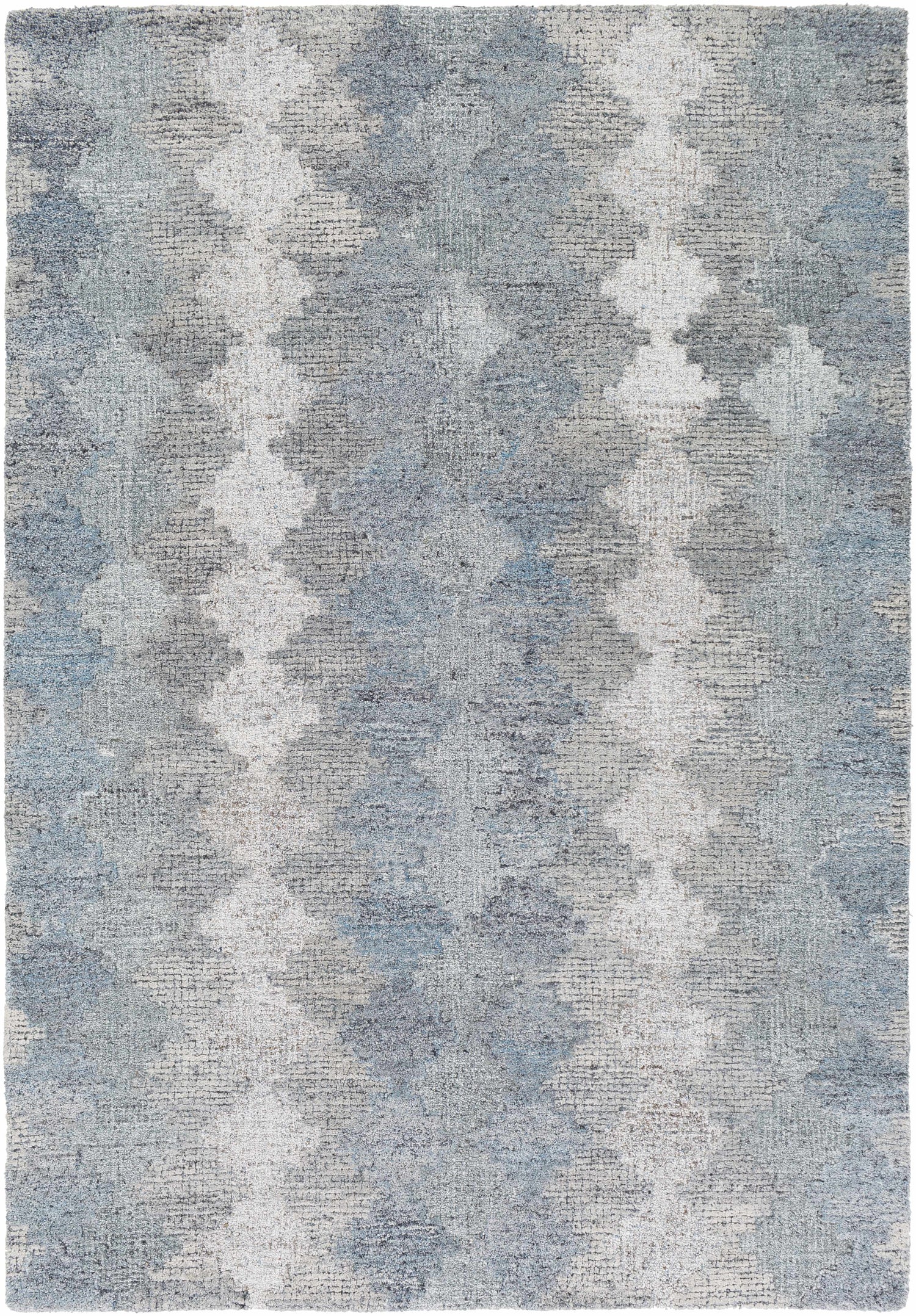 Hale Gray&amp;Slate Diamonds Wool&amp;Viscose Rug - Clearance