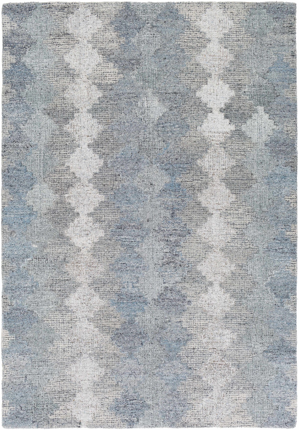 Hale Gray&amp;Slate Diamonds Wool&amp;Viscose Rug - Clearance