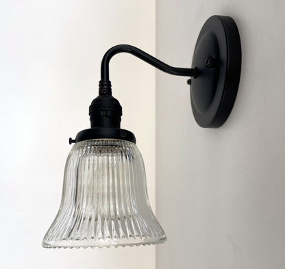 Antique Bell Glass Wall Sconces