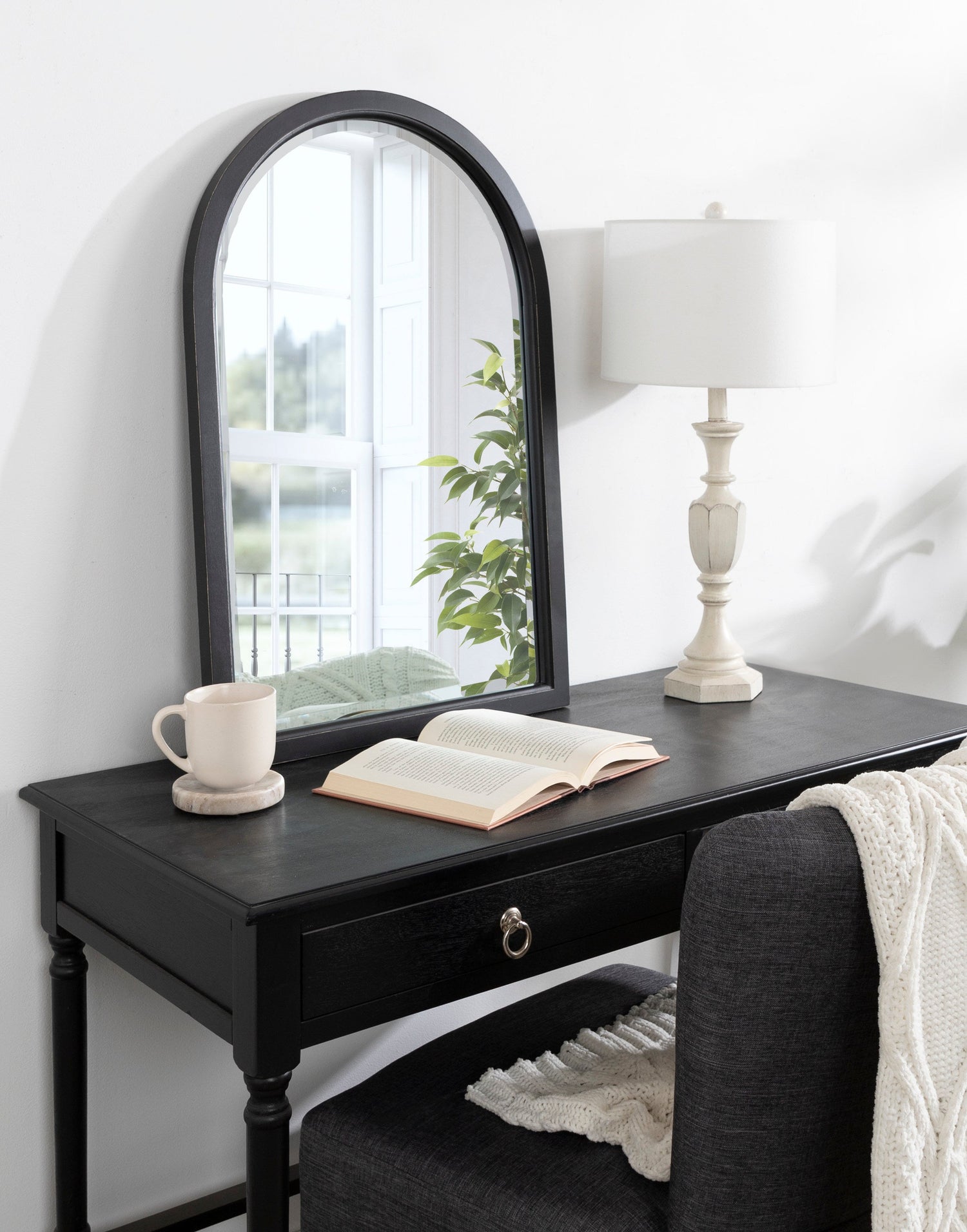Hogan Wood Framed Arch Mirror