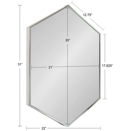 Rhodes Framed Hexagon Wall Mirror