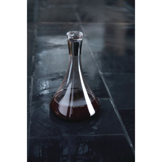 Irving Chrome-Rimmed Decanter