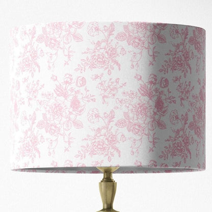 Blue Toile Lampshade in Rosecrest