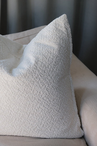Boucle Pillow: Snow